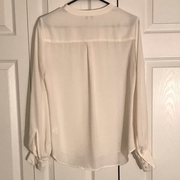 Express White Long Sleeve Blouse - Picture 2 of 5